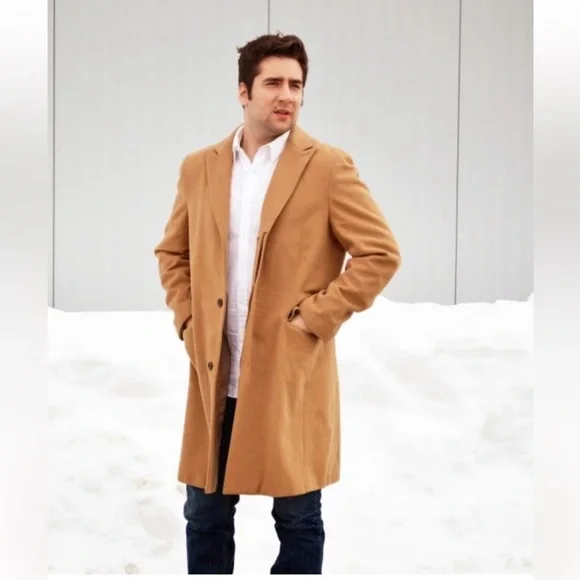 Banana Republic | Camel Colored Wool Cashmere Blend Top Coat - Picture 4 of 16